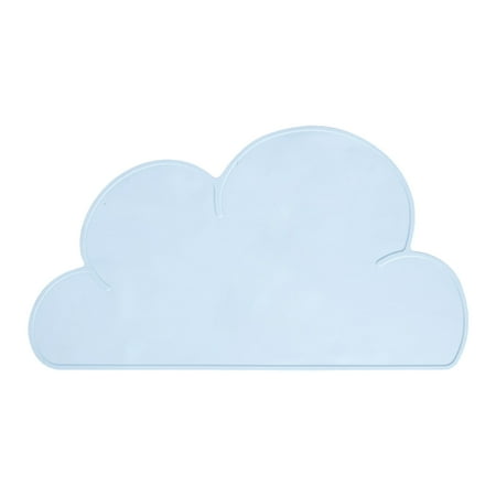 

2024 Home Table Mat Kids Placemat Silicone Heat Non Reusable Cloud Shape For Baby Toddler Restaurant Travel.