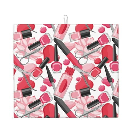 

Matuu Makeup for Dish Drying Mat for Kitchen Counter for Kitchen and Dining Kitchen Counter Accessories 16 x18