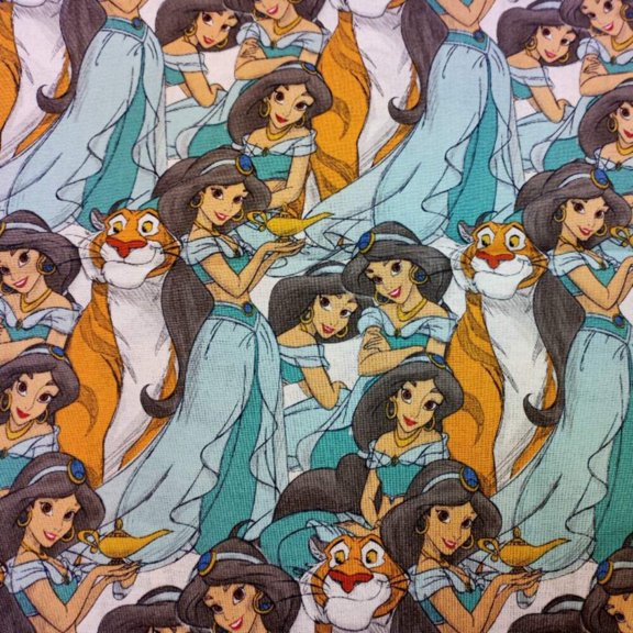 Handmade Sheets or Pillow Cover Aladdin Princess Jasmine