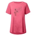 thumbnail image 4 of Pompotops Chemises Mode Décontractée pour Femmes Manches Courtes Tee-Shirt Ample Tunique Blouse, 4 of 4