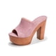 thumbnail image 4 of Verano nuevo estilo boca de pescado zapatillas Sexy tacones gruesos moda tacones altos mujeres Wmkox8yii  hj789, 4 of 8