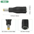 thumbnail image 3 of Adaptador de conectores DC Uxcell 3 Set DC 8mm hembra a 5.5mm x 2.5mm macho y DC 8mm macho a DC 5.5mm hembra para estación de energía, 3 of 7