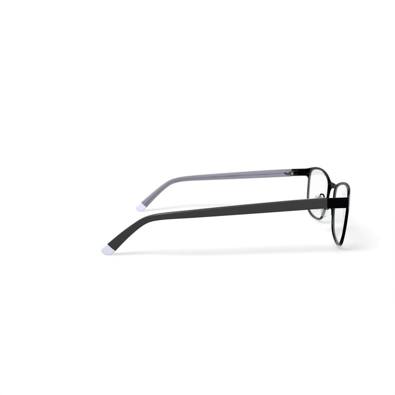 Walmart Women's Rx'able Eyeglasses, WM200951-1, Black, 51-17-135