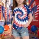 thumbnail image 4 of Odeerbi Chicos Niñas 4 de Julio Camiseta Manga Corta Día de La Independencia Camiseta Gráfica, 4 of 6