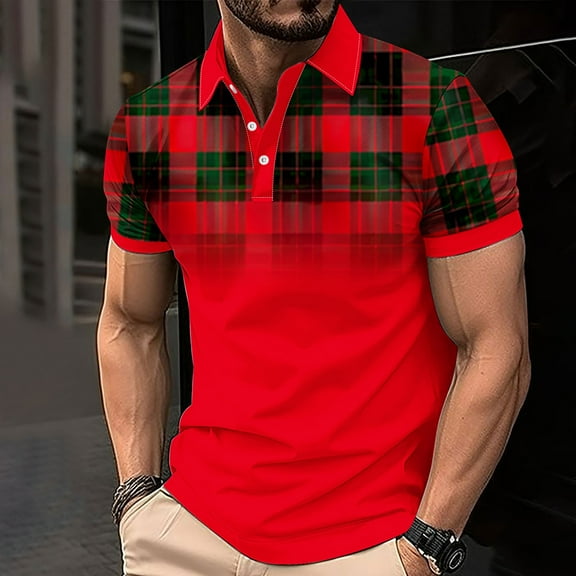 Yiliang T Shirt for Men Mens Everyday Polo Shirt Turn Down Collar Regular Fit Classic Color Business Casual and Comfortable