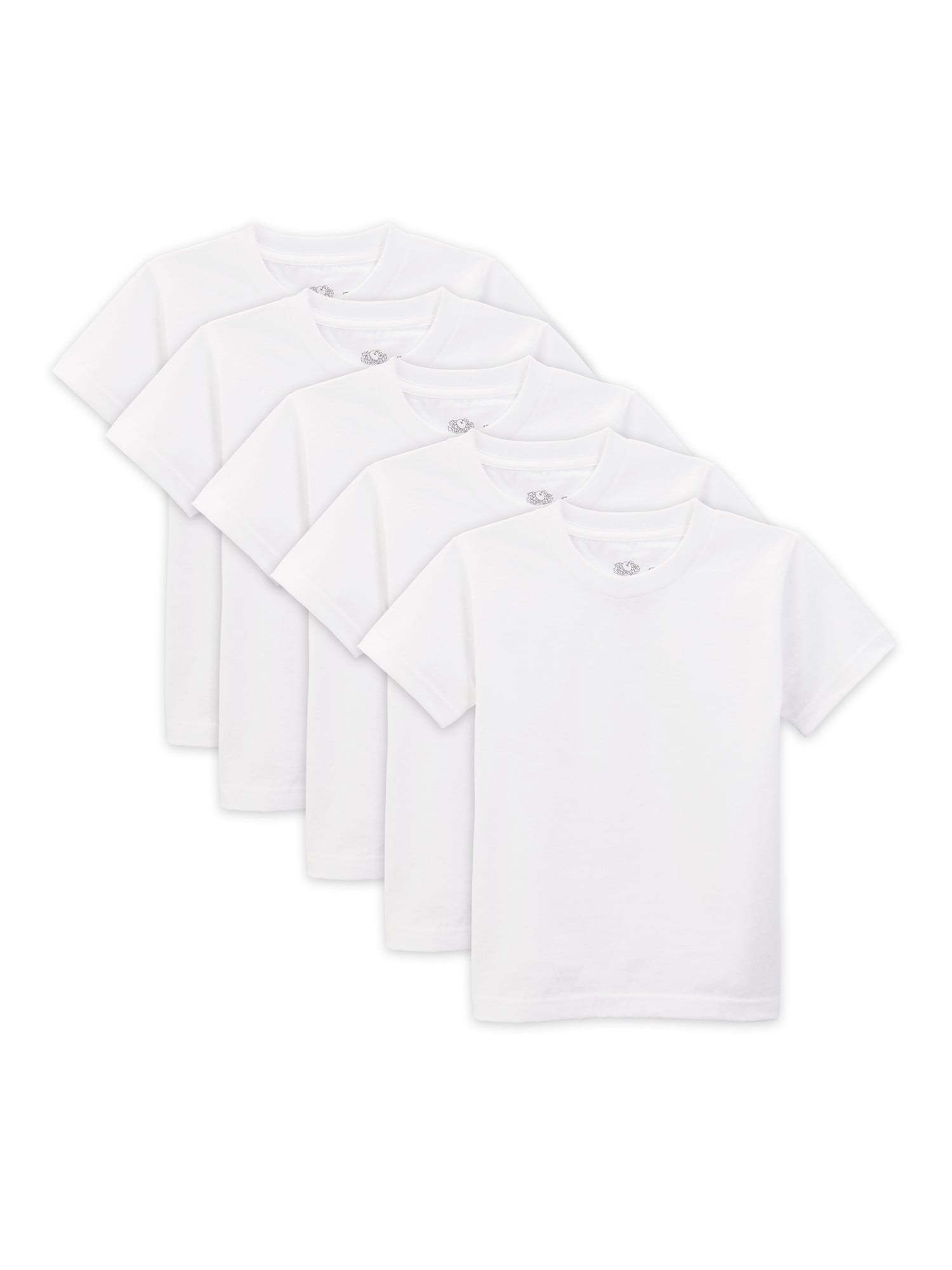 Fruit of the Loom Classic White Crew T-Shirts, 5-Pack (Toddler Boy ...