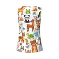 thumbnail image 5 of Sigee Animal Cartoon Style for Women's Workout Tank Top,Running Tank Tops,Sleeveless Gym ClothesLarge, 5 of 8