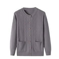 thumbnail image 3 of Bovemsi Womens Sweaters Cardigan For Elder Middle Moms Cozy Sweater Suitable Fall Winter Spring Warm Soft Casual Outerwear Daily Wear Fall Sweaters, 3 of 3