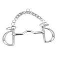 D Ring Horse Bit Stainless Steel Horse Mouth Snaffle Bit with Chain for