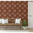 thumbnail image 5 of S4Sassy Hibiscus Flower Wallpaper - Brown Wall Covering, 25" x 60" Self-Adhesive Vinyl Wall Paper, Decorative Walls Wrap, Easy DIY Walls Covering For Bedroom, Living Room, 5 of 9