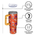 thumbnail image 4 of Modern Halloween 40oz Trek Tumbler– Stainless Steel Insulated Tumbler with Handle and Straw, Large Capacity Travel Cup for Hot & Cold Drinks, 4 of 7