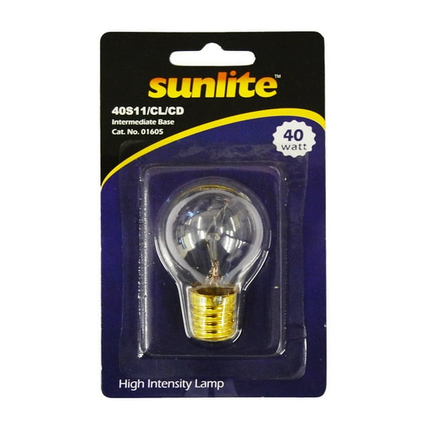 SUNLITE 40w S11 120v Intermediate Base Clear Bulb