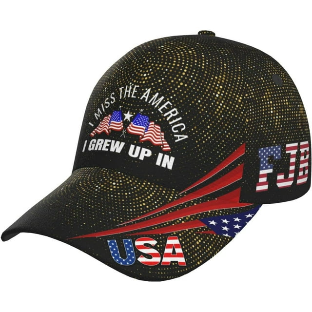 I Miss The America I Grew Up in Distressed Dad Hat Baseball Caps for Men 90s Washed Denim Adjustable Strapback Baseb