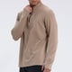 thumbnail image 3 of Blusa y camisa de manga larga con cuello alto para hombre, informal, de color liso, de poliéster., 3 of 8