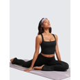 thumbnail image 3 of Sujetador deportivo CRZ YOGA Butterluxe Longline con cuello cuadrado negro, 3 of 5