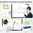 thumbnail image 3 of Dry Erase Calendar 24"x18", Monthly White Board Calendar Double-Sided Magnetic Whiteboard Calendar Dry Erase for Wall with Eraser Markers and Magnets, Black Aluminium Frame, 3 of 9
