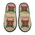 thumbnail image 1 of Balery Christmas Vintage Red Truck Pantuflas de Casa de Felpa Silenciosas con Diseño Estampado, Zapatillas Cómodas Antideslizantes de Algodón para Interior-Medium, 1 of 8