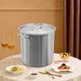 thumbnail image 6 of 50 Quart Stainless Steel Stockpot with Lid & Draining Bucket, Large Stock Pot for Boiling Cooking Soup Stew Canning, Commercial Grade & Dishwasher Safe, Heavy Duty Restaurant Kitchen Big Pots, Silver, 6 of 9