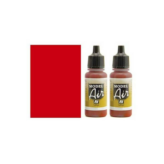 Vallejo 71003 Scarlet Red Model Air 17ml Bottle Acrylic Paint