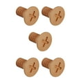 thumbnail image 3 of kurtrusly Crochet en Bois d'Érable Moderne Vis Murale Nordique Premium pour Organisation de Garde-Robe Design Rond Croisé 5.5x6cm 5Set, 3 of 6