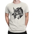 thumbnail image 2 of Geometric Owl Graphic Men's Off White T-Shirt, 2 of 3