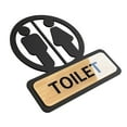 thumbnail image 3 of Restroom Sign Decor Door Plates Bathroom Door Signs for Office Mall Washroom TOILET, 3 of 8
