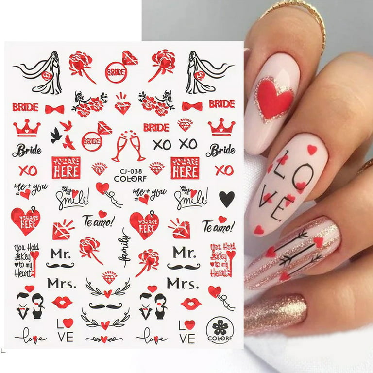 Nail Art Airbrush Stencils Sticker 10 Styles Patterned Stickers