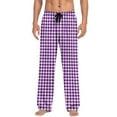 thumbnail image 4 of Chbgutlmr Pajamas Pants for Women Drawstring Elastic Waisted Loose Comfy Sleepwear Plaid Lounge Pants, 4 of 6
