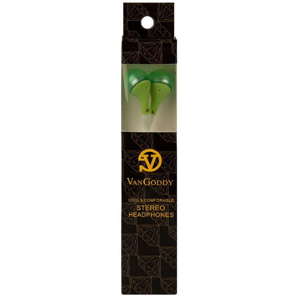 Vangoddy In-Ear Headphones, Green, 238517