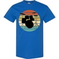 thumbnail image 3 of Inktastic Drum Set Retro Drummer Sunset T-Shirt, 3 of 5