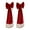 B 2pcs, variant on Dserhfy Christmas Velvet Chair Sashes, 11.8" x 29.5" Burgundy Chair Bows Tie Back for Christmas Banquet Wedding Birthday Party Dining Room Decoration
