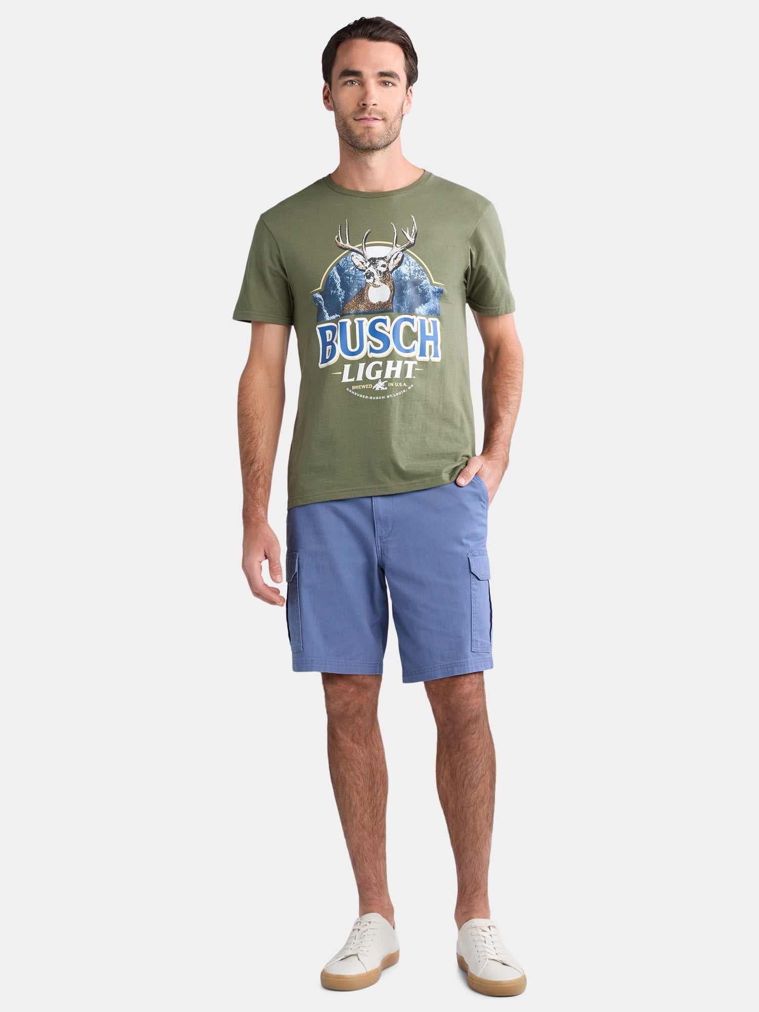 Anheuser Busch Busch Light Mountains Graphic Tee Shirt, Sizes S-3XL