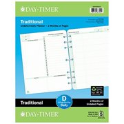 Day-Timer Undated Planner Pages 2-Page-Per-Day Folio Size