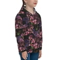 thumbnail image 3 of Kdxio Orchids Flowers Pattern Boys Athletic Unisex Boys Girls Hoodie with Pocket Sweatshirts-Small, 3 of 6