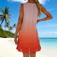 thumbnail image 3 of Vestido Formal Largo Impreso de Gasa Suelta con Cuello Redondo Y Bolsillos de Parche, Vestido Casual Largo para las Mujeres Primavera Verano, 3 of 6