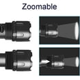 thumbnail image 3 of Rechargeable Flashlight 1200 Lumen - Tactical Flashlight Single Mode LED with Battery and USB Cable - IPX5 Waterproof Zoomable Torch, 3 of 5