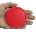 thumbnail image 3 of Brybelly set of two large red 3 1/4 Inch air hockey pucks for full size air hockey tables, 3 of 5