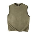 thumbnail image 3 of YLSDY Cut Off Workout Tank Tops for Men Athletic Gym Running Cap Sleeve Muscle Tee Fitness Bodybuilding Sleeveless T Shirts Army Green XXXXL, 3 of 8