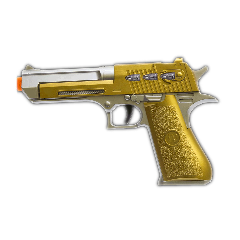Led Red Laser Pistol Gold Plated Toy Gun Walmart Com Walmart Com