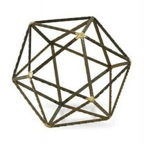 Jumbo Geometric Decorative Sculpture, Brown