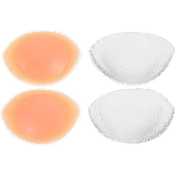 HTOOQ 2 Pairs Silicone Breast Inserts Gel Bra Pads Inserts