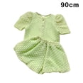 thumbnail image 2 of Jumpingount Conjunto de camisas y ropa para niñas, pantalones duraderos atractivos transpirables de poliéster de verano, conjunto para niños, conjuntos de ropa verde 90cm, 2 of 6
