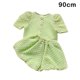 thumbnail image 4 of Sonducket Conjunto de camisas y ropa para niñas, pantalones duraderos atractivos transpirables de poliéster de verano, conjunto para niños, conjuntos de ropa verde 90cm, 4 of 6