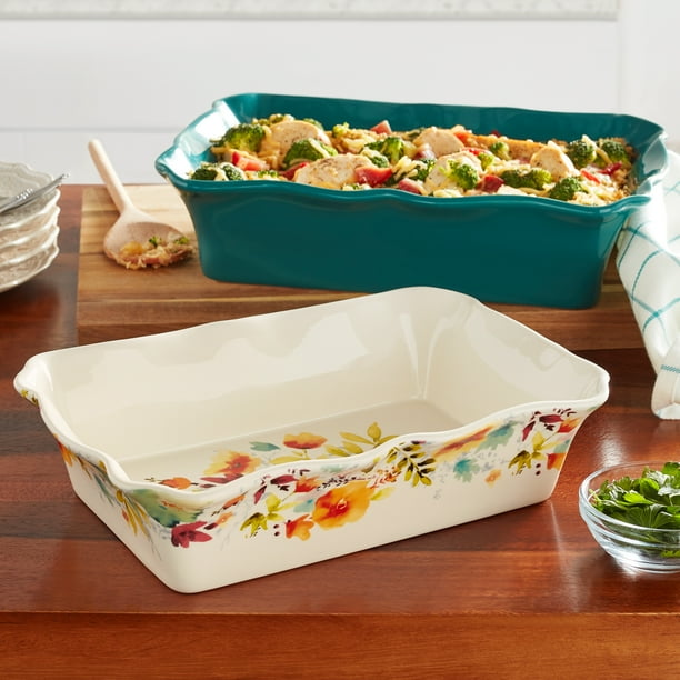 The Pioneer Woman Willow Stoneware Baker Set, 2Pieces