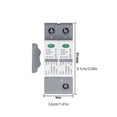thumbnail image 4 of Riwesomey Protector contra sobretensiones fotovoltaica, protectores contra roturas, protectores de electricidad para el hogar, reemplazo de módulo de Herramientas eléctricas 3P40KA 600vdc Riwesomey TO010244-10, 4 of 6