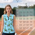 thumbnail image 7 of KEIAHUAN Golf Ball 1/4 Zip Up Tennis Golf T-Shirts for Women Quick Dry Stylish Pickle Sleeveless Athletic Shirts Lightweight Stylish Racerback Tennis Sport Tops with 2 Side Pockets, 7 of 7