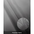 thumbnail image 6 of Windows Valances Curtain Black and Grey Ombre Kitchen Valances Rod Pocket Gradient Gradual Color Modern Window Treatment Short Topper Curtains for Kitchen Bathroom Living Room 1 Panel,54 x 18 inch, 6 of 6