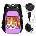 thumbnail image 3 of Daiia Corgi In Sushi Roll Pattern USB Charging Backpack for Men and Women, Anti-Theft Backpack,Travel Backpack,School Backpack,College Backpack,Laptop Backpack, 3 of 7