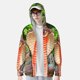 thumbnail image 2 of Fotbe Cobra Snake Chaqueta con Protección Solar UPF 50+ para Hombre y Mujer, Camisa con Capucha y Bolsillos-X-Large, 2 of 7