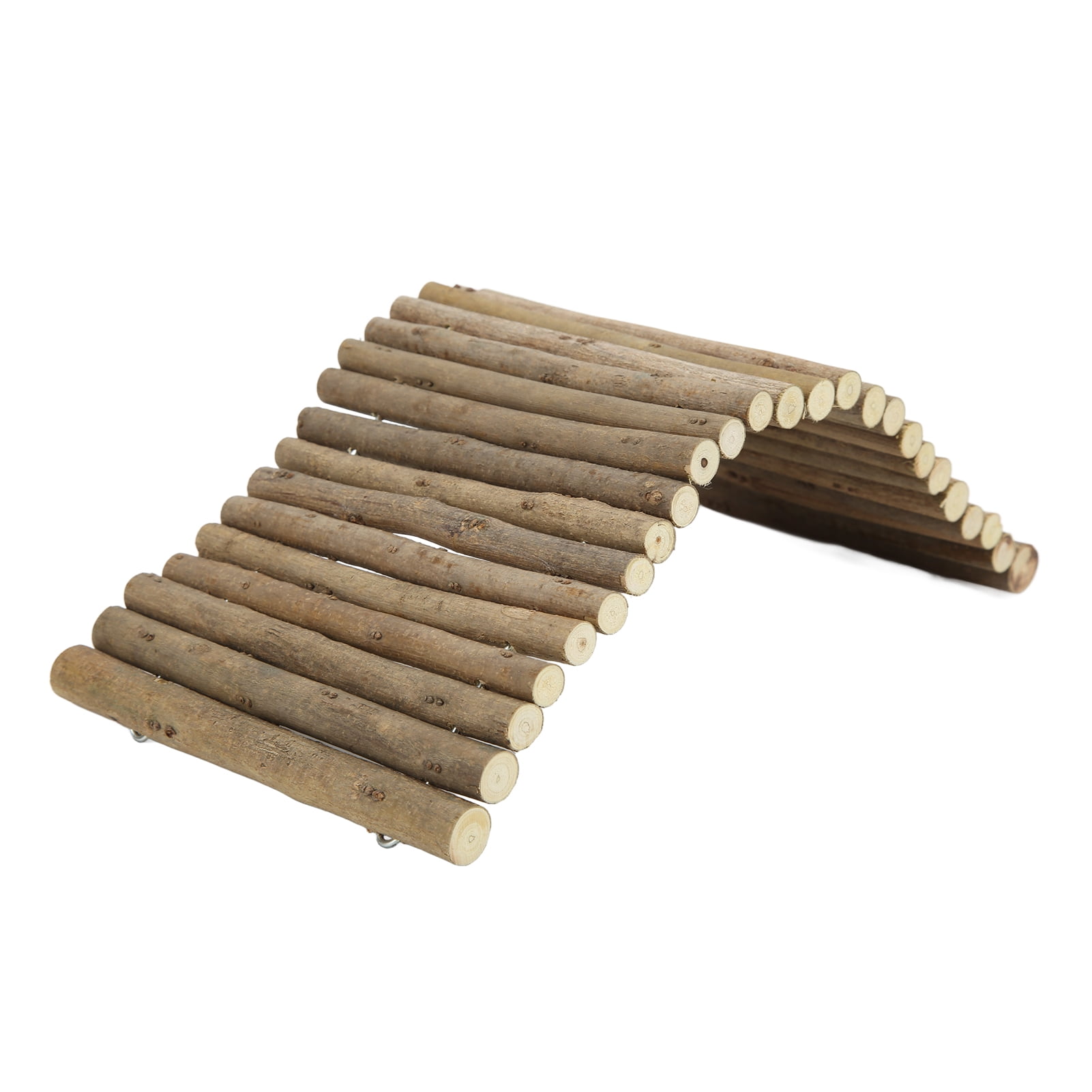 Wooden Hamster Bridge Small Animal Bendy Flexible Hideout Habitat Decor for Guinea Pigs Ferrets Chinchillas Rabbits 19.69 inches 50 cm-11.81in